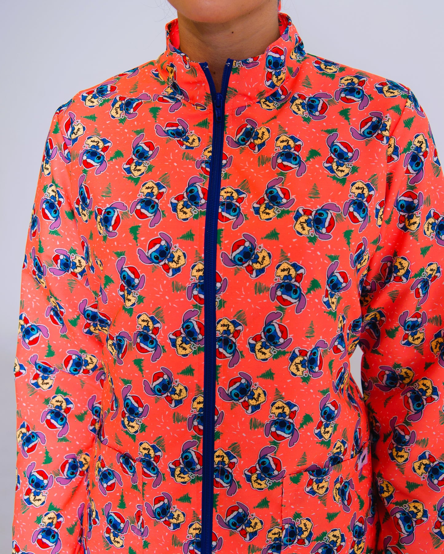 Bata Médica Stitch Holiday Magic