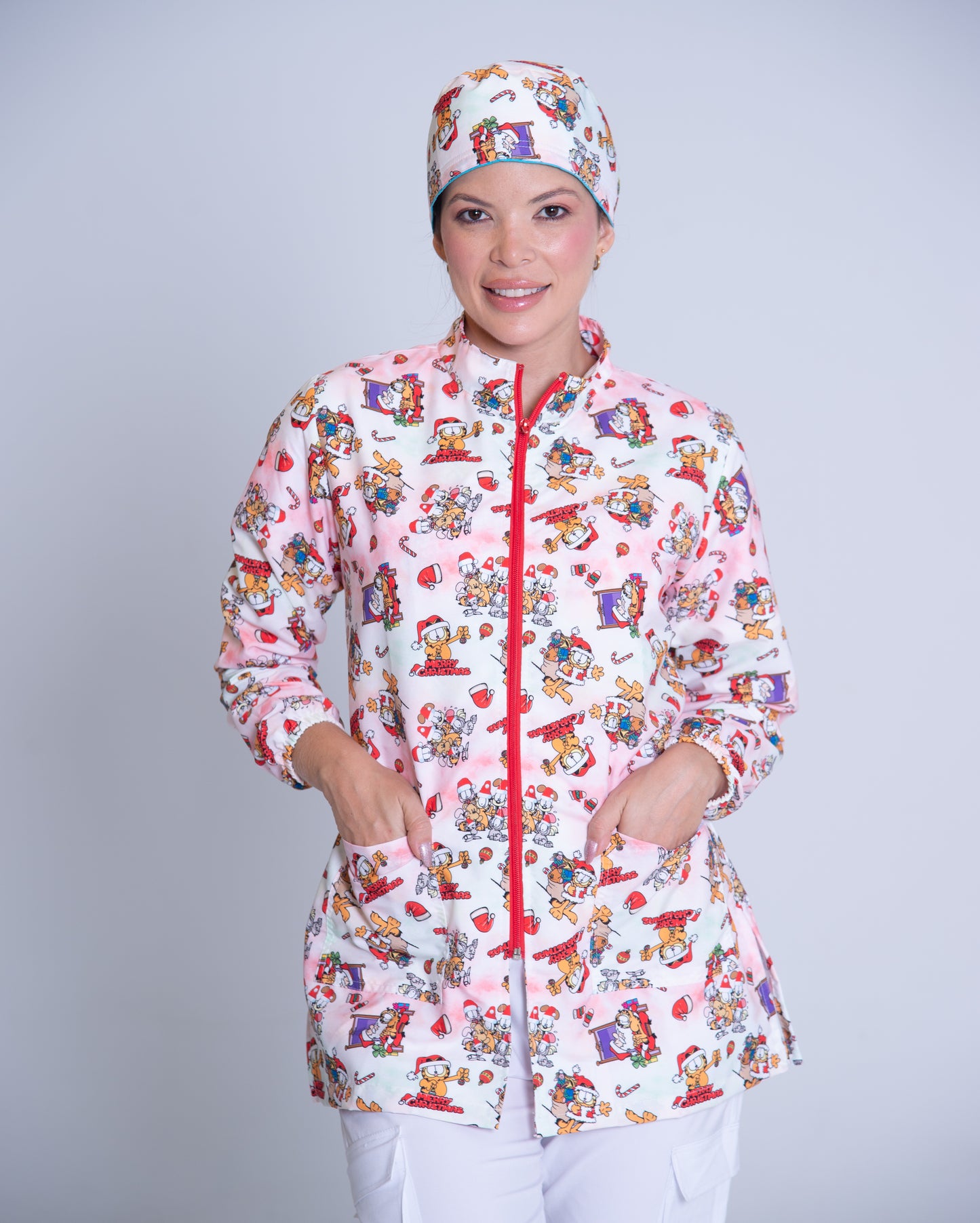 Bata médica premium antifluido holiday Dreamy Scrubs