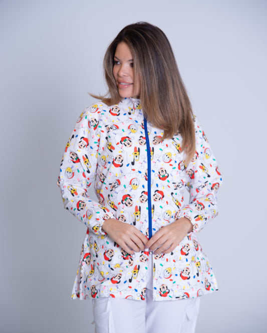 Bata médica premium antifluido holiday Dreamy Scrubs