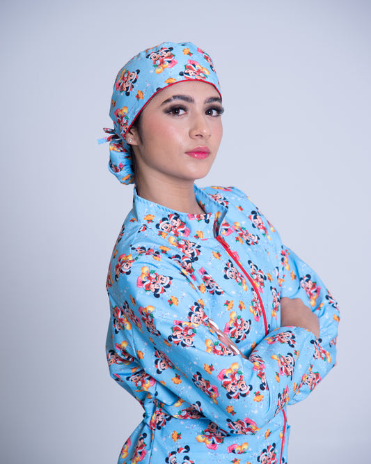 Bata médica premium antifluido holiday Dreamy Scrubs