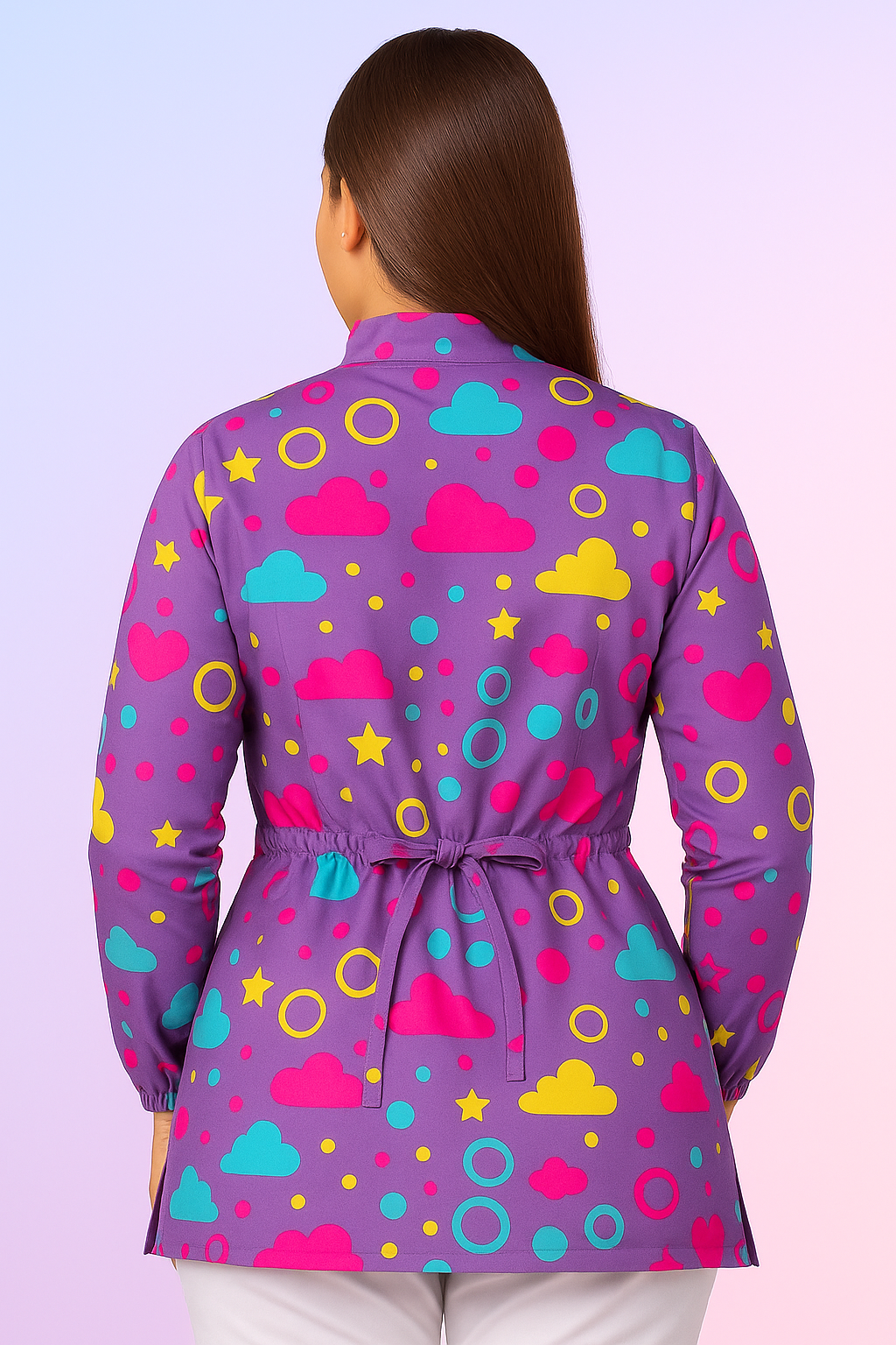 Bata médica premium antifluido diseño Oshosi Dreamy Scrubs