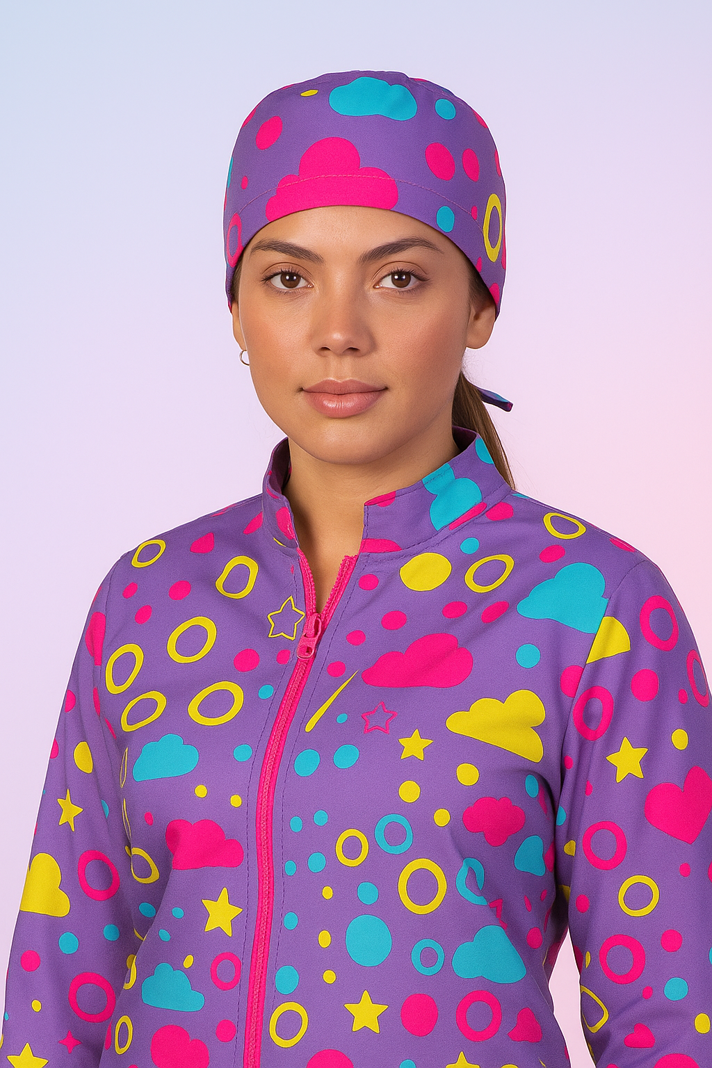 Bata médica premium antifluido diseño Oshosi Dreamy Scrubs