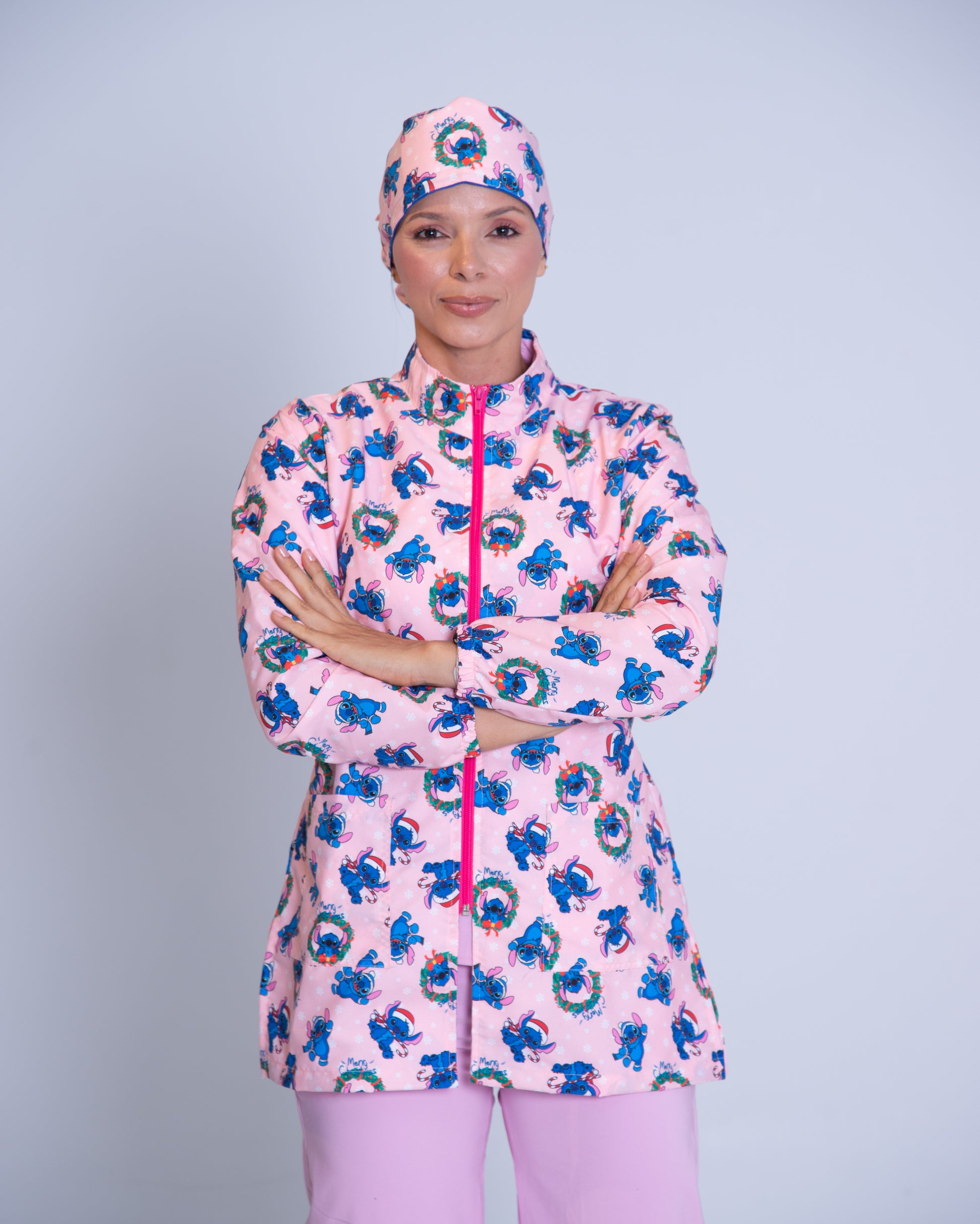 Bata médica premium antifluido holiday Dreamy Scrubs