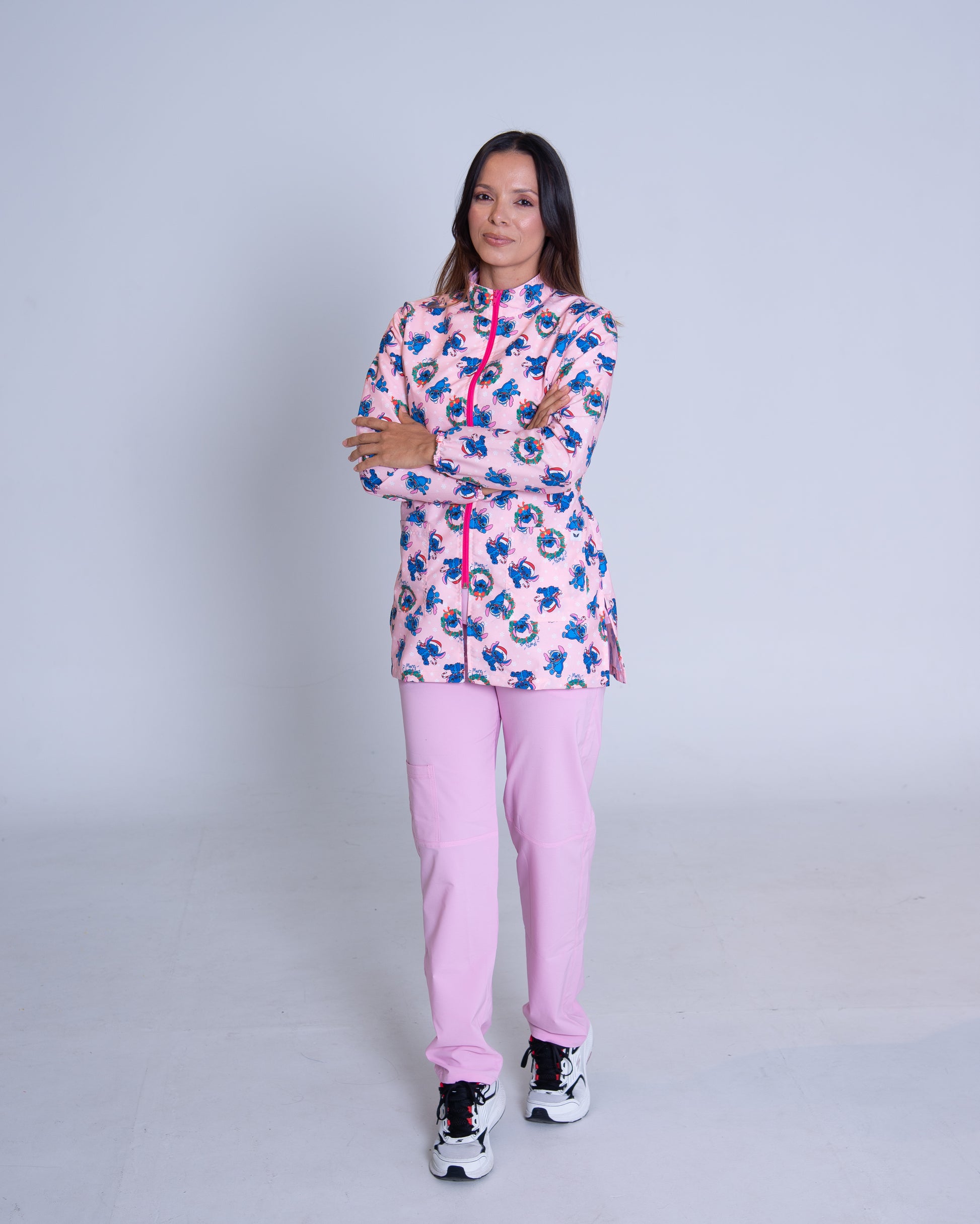 Bata médica premium antifluido holiday Dreamy Scrubs